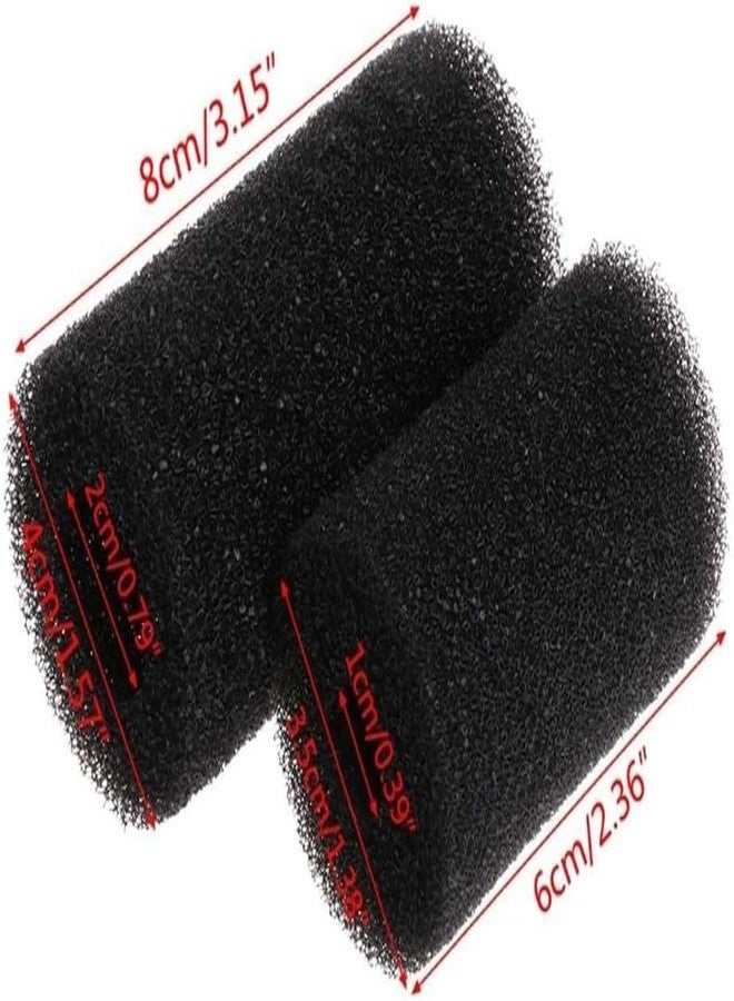 Sluswallow 5Pcs Black Aquarium Filter Sponges,Aquarium Pre-Filter Sponges Filter Intake Sponge Strainer Foam Guard Cover for Freshwater and Saltwater Fish Tank, Aquarium Pumps and Filters - Image 2